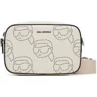 Karl Lagerfeld Ikon Crossbody-laukku Nahka 22 cm Valkoinen