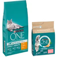 Purina One ONE Adult Chicken & Whole Grains, Kissan kuivaruoka, 9,75 kg