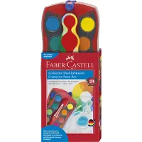 Faber-Castell - Connector paint box 24 colours red