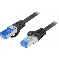 Lanberg 10 Metriä Cat6A FTP LSZH CCA Verkkokaapeli Musta + Fluke Passed