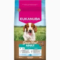 Eukanuba - Dog Adult Small/Medium Grainfree Ocean Fish 3 kg - Koirat - Koiranruoka - Kuivaruoka