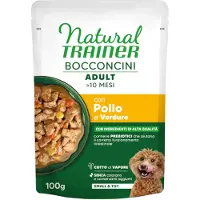 NATURAL TRAINER 12x100g Bocconcini Adult Small & Toy paloja kastikkeessa kana