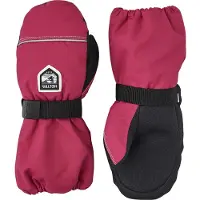 Hestra Kids' Wool Terry - Mitt Fuchsia Lasketteluhanskat 4