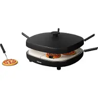 Tristar PZ-9176 Pizza Family 6 -pizzauuni, 1200 W, Musta