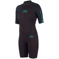 Ocean & Earth Surf School Springy 2 Mm Naisten Lyhythihainen Shorty-märkäpuku Takavetoketjulla