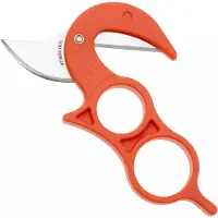 Wyoming Knife WY3 The Original Field Dressing Knife, Orange Polymer, field dressing knife, nylon sheath