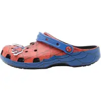 Crocs Puukengät & -jalkineet 'SpidermanWeb' yönsininen / safiiri / tulenpunainen / valkoinen