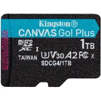 Kingston 1TB Canvas Go! Plus Gen4, microSDXC-muistikortti, UHS-1 V30 U3 A2, jopa 200/160 MB/s