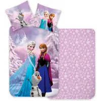 Disney Bed Linen Junior Frozen 42 - 100X140, 40X45 Cm - Purple - 100X140.40X45CM