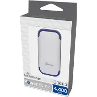 MediaRange MR741, 4400 mAh, Litiumioni (Li-Ion), Sininen, Valkoinen