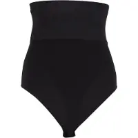 Lykkeland Atelier Second Skin High Waist Thong - Black - Black - 34-36