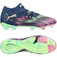 Puma X Unisport Future 8 Ultimate FG Vikings - Persian Blue/Vaaleanpunainen pikseli/Vihreä/Kulta LIMITED EDITION - Nurmi (FG), koko 44½