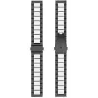 CaseOnline Kellon ranneke ruostumatonta terästä OnePlus Watch 2 eSIM - Musta/ho
