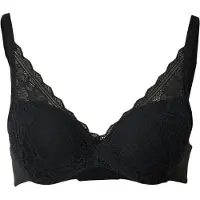 Chantelle Floral Touch Covering Memory T-Shirt Bra - Black - 80 C