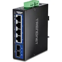 Trendnet Teollinen Gigabit-kytkin - - TI-G51SC - 5 porttia - IP30 - Redundante ravintola