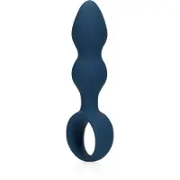 Loveline Teardrop Shaped Anal Plug - Baltic Blue Medium