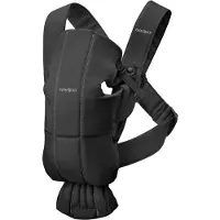 BabyBjörn Kantoreppu - Mini - Kudottu - Black - - OneSize - Kantoreput