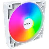 Montech GF120 PWM, Tuuletinmoduuli, 12 cm, 720 RPM, 1760 RPM, Valkoinen (GF120 ARGB PWM (W))