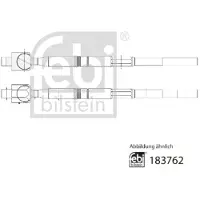 FEBI BILSTEIN Raidetangon pää, suora 183762