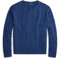Ralph Lauren 5/1 Roving Cotton-Lsl-Plo - Blue - L