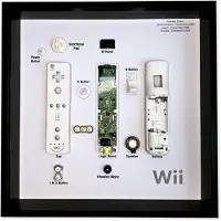 GRC Retro Art Nintendo Wii Remote Controller -näyttö - Harmaa