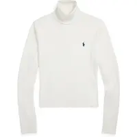 Ralph Lauren for woman. 211959287003 White Turtleneck Sweater (XS), Casual, Cotton, Long sleeve