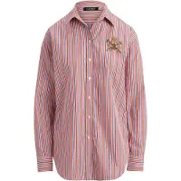Ralph Lauren Relaxed Fit Striped Broadcloth Shirt - Multi/patterned - L