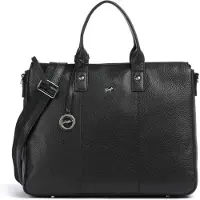 Braun Büffel Hanna Shopperit Nahka 39 cm Kannettavan tietokoneen taskun syvyys Musta