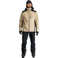 Bergans Men's Oppdal 3L Shell Jacket Sandstone/black Laskettelutakit vuorettomat XL