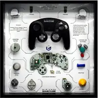 Usorteret Retro Art Nintendo Gamecube Controller Display - Black