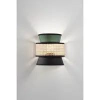LUCE Design Seinävalaisin Gazebo, himmennettävä, Vihreä, Olohuone/ruokailutila, Tekstiili/kangas/silkki