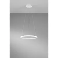 LUCE Design Led riippuvalaisin Axis, Valkoinen/opaali, Olohuone/ruokailutila, Metalli, Moderni