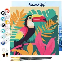 Figure'd Art Mini numeromaalaus Tropical Toucan