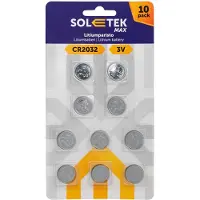Soletek Max CR2032 10 kpl litiumparisto