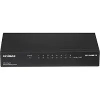 Edimax GS-1008E V2, Hallitsematon, Gigabit Ethernet (10/100/1000), Seinäkiinnitteinen