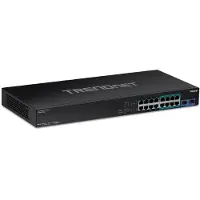 Trendnet TPE-BG182G, Hallitsematon, Gigabit Ethernet (10/100/1000), Täysin kaksipuolinen, Power over Ethernet -tuki, Telineasennus, 1U
