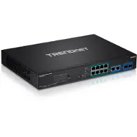 Trendnet TPE-3012LS, Hallittu, Gigabit Ethernet (10/100/1000), Täysin kaksipuolinen, Power over Ethernet -tuki, Telineasennus, 1U
