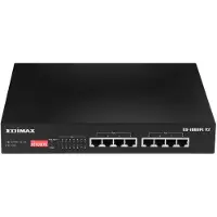 Edimax GS-1008PL V2, Hallittu, L2, Gigabit Ethernet (10/100/1000), Power over Ethernet -tuki, Telineasennus, 1U