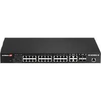 Edimax GS-5424PLC V2, Hallittu, Gigabit Ethernet (10/100/1000), Täysin kaksipuolinen, Power over Ethernet -tuki, Telineasennus, 1U