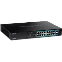 Trendnet TPE-TG182, Gigabit Ethernet (10/100/1000), Täysin kaksipuolinen, Power over Ethernet -tuki, Telineasennus, 1U