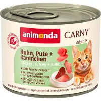 Animonda Carny 24x200g Adult kana, kalkkuna & kani Kissanruoka