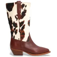 Alpe for woman. 554674 Brown Western Leather Boots (36), 3 to 5 cm, None, Casual