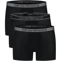 Emporio Armani Bokserishortsit harmaa / musta