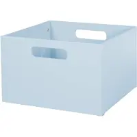 Roba Wooden Toy Box - Blue - 42X 38X 26CM