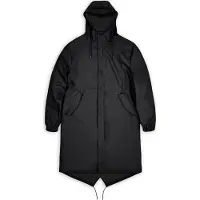 Rains Unisex Fishtail Parka Black Sadetakit S