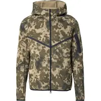 Nike Takki Tech Fleece Tuulitakki Camo - Vihreä/Musta, koko Medium