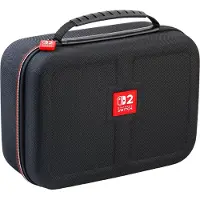 Nintendo Game Traveler Deluxe Complete System Case Musta 1&2