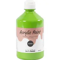 Creativ Light Akrylmaling a-color 01 - blank, primærgrøn, 500 ml