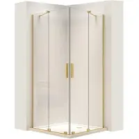 REA suihkukaappi Montana Double Gold Brush 90x90