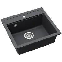 AquaSanita Kiviallas HELIKA Quadro SQQ100-222W, grafiitin värinen.